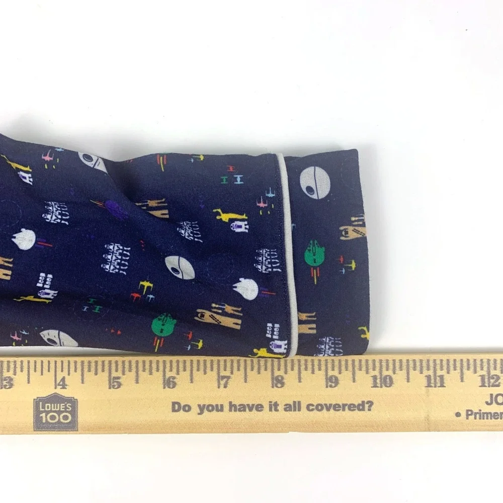 Disney Store Star Wars Pajama Set Kids Sz 2 Blue Death Star Falcon Droids Chewie